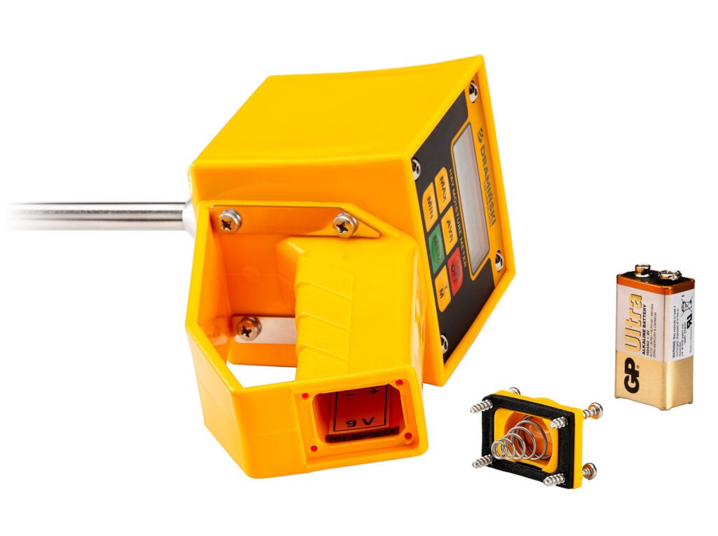 HMM z sondą na stałe przymocowaną do części elektronicznej balot, tani, lekki, dokładny