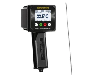 Miniature Thermomètre agricole TROL2 – sonde non pliable 1,5 m