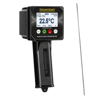 Miniature Thermomètre agricole TROL2 – sonde non pliable 1,5 m