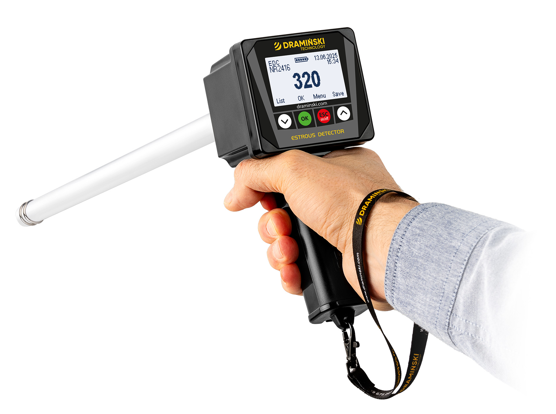 Handheld Cattle Estrus and Ovulation Detector