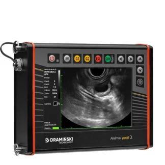 Portable ultrasound scanner with mechanical probes for diagnosis cows, sows, goats and sheep